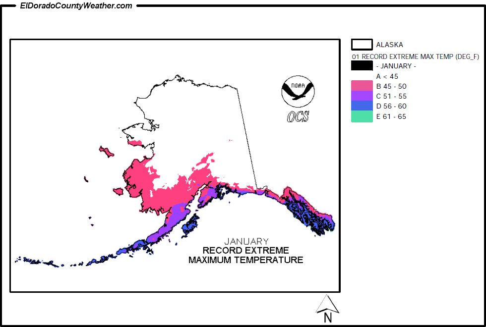 Alaska Annual Record Extreme Maximum Temperature